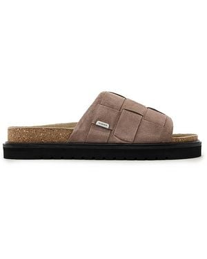 AllSaints Randal Woven Slides - Brown