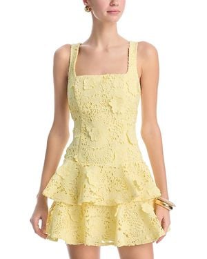 Aqua Lace Mini Shirt Dress in White | Lyst Aqua Lace Mini Shirt Dress in White | Lyst