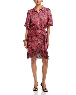 Cinq À Sept Hendrix Paisley Kember Dress - Red