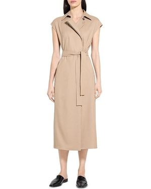 Theory Trench Maxi Dress - Natural