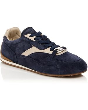 Ferragamo Sophie Gancini Suede Sneakers - Blue