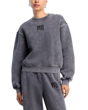 T By Alexander Wang Alexanderwang. T Essential Terry Sweatshirt - Gray