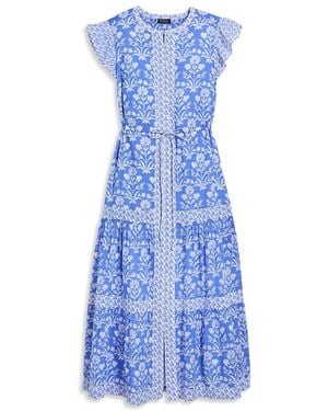 Vineyard Vines Abigail Tie Waist Dress - Blue