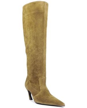 SCHUTZ SHOES Lexi Slouch Suede Knee High Boots - Green