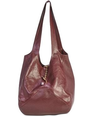 Chloé Balloon Leather Hobo Bag - Purple