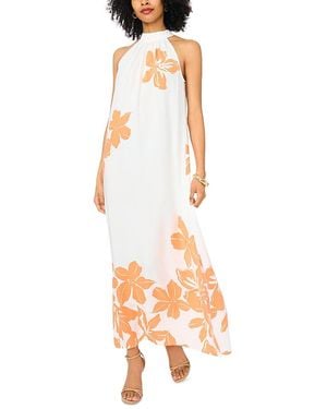 Vince Camuto Halter High Neck Maxi Dress - Orange