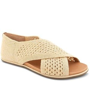 Gentle Souls Lainey Slip On Crisscross Sandals - Natural