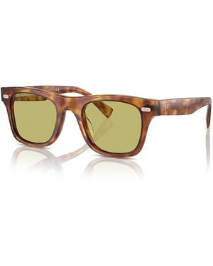 Brunello Cucinelli Mr. Brunello Pillow Sunglasses, 50Mm - Natural