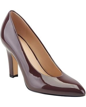 Marc Fisher Lianne Patent Leather High Heel Pumps - Brown