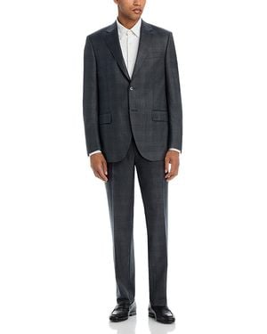 Peter Millar Flynn Classic Fit Tonal Plaid Suit - Black