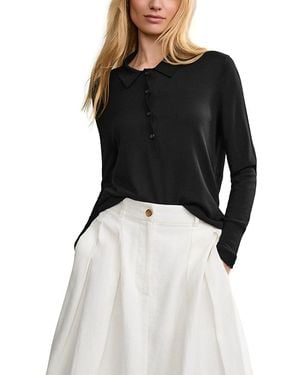 Jenni Kayne Grayson Polo Top - Black