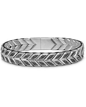 David Yurman Chevron Woven Bracelet - Gray