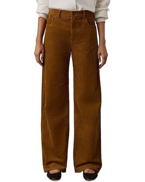 Faherty Heritage Corduroy Wide Leg Pants - Brown