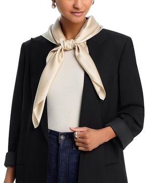 Rag & Bone Pearly Button Silk Scarf - Black