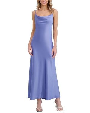 Ted Baker Draped Maxi Slip Dress - Purple
