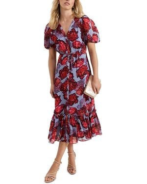 Phase Eight Kimberley Midi Dress in Natural | Lyst