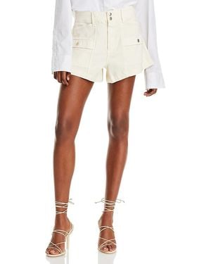 PAIGE Olivia Cargo Shorts - White
