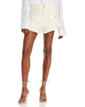 PAIGE Olivia Cargo Shorts - White