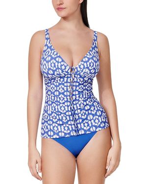 Gottex Mantra D Cup Tankini Top - Blue