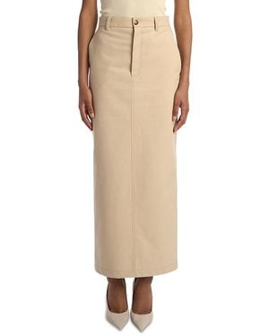 Wardrobe NYC Closet. Nyc Drill Column Skirt - Natural