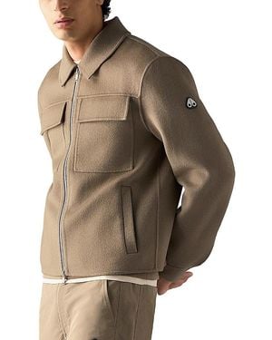 Moose Knuckles Jacques Wool Cashmere & Silk Jacket - Brown