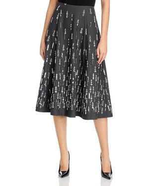 Cinq À Sept Selene Beaded Midi Skirt - Black