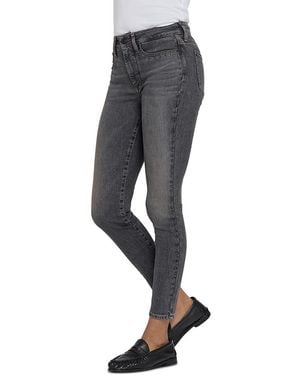 NYDJ Ami High Rise Studded Skinny Jeans - Black