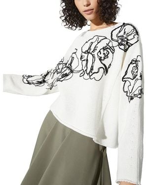 MAX&Co. Boat Neck Sweater - White