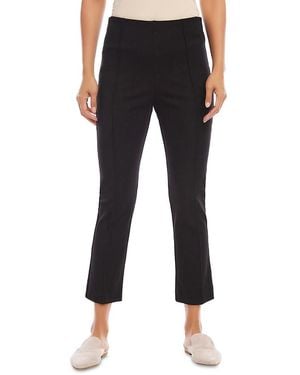 Karen Kane Cropped Seam Front Pants - Black