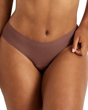 KNIX Wear Leakproof Ultrathin No-Show Bikini - Brown