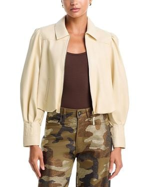 Cinq À Sept Estella Faux Leather Jacket - Natural