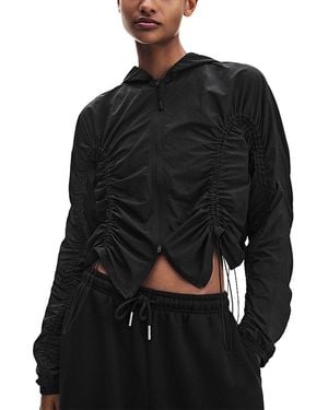 On Shoes Ruched Lightweight Jacket - Black