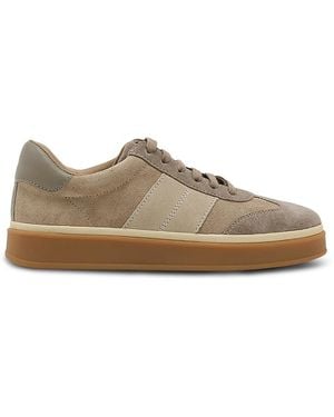 Reiss Suede Low Top Sneakers - Brown