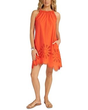 Matty M Cove Embroidery Tank Dress - Red