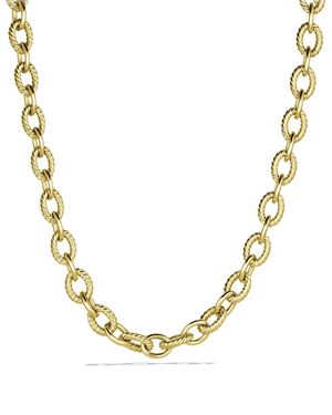 David Yurman Oval Link Chain Necklace - Yellow