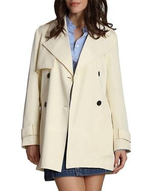 Avec Les Filles Drapey Mid Length Trench Jacket - Natural