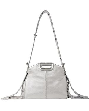 Maje 224 Miss M Mini Metallic Bag - Gray