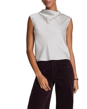 Spanx Better Than Silk Sleeveless Cowlneck Top - Grey