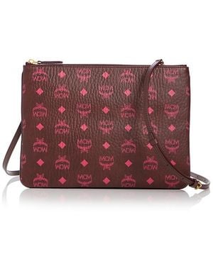 MCM Aren Visetos Crossbody Pouch - Purple