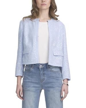 Elle Collection Sequin Jacket - Blue