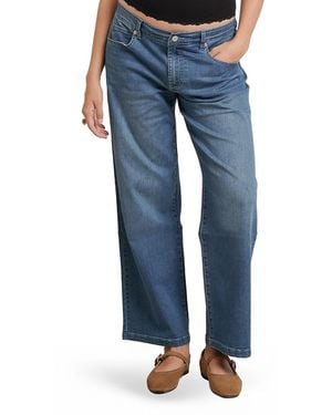 Nom Maternity Slouch Under The Belly Boyfriend Jeans - Blue