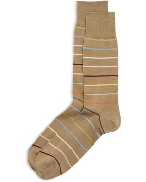 Paul Smith Stripe Crew Socks - Natural