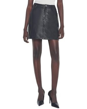 AS by DF Ryder Upcycled Leather Skirt - Black