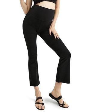 Hatch Collection Ultimate Maternity Over The Bump Crop Flare Legging - Black