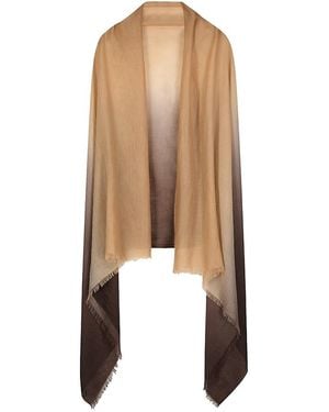 Sofiacashmere Ultrafine Ombre Cashmere Wrap - Natural