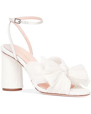 Loeffler Randall Camellia Bow High Heel Sandals - White