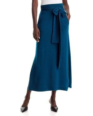 Ramy Brook Abby Wool Midi Skirt - Blue