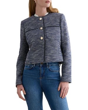 Hobbs Aleena Tweed Jacket - Blue