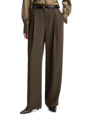 Vince High Waist Pleated Pants - Multicolor