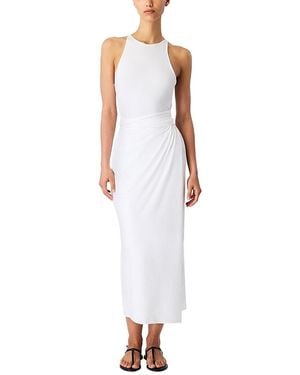 Another Tomorrow Sarong Tie Dress - White